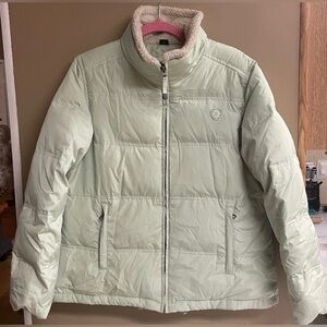 American Eagle Outfitters Mint Puffer Jacket